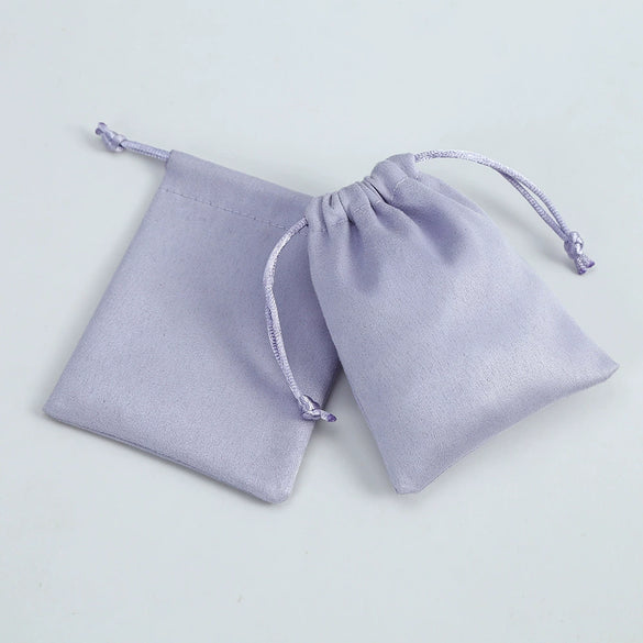 Wholesale Cloth Flannel Jewelry And Cosmetic Drawstring Bag