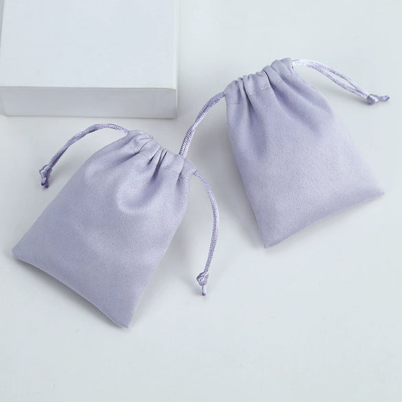 Wholesale Cloth Flannel Jewelry And Cosmetic Drawstring Bag