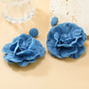 Wholesale Cloth Flower Weaving Women's Jewelry Earrings