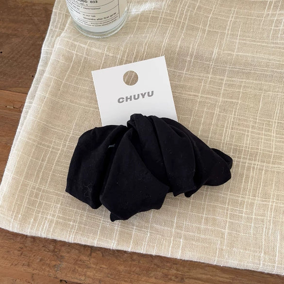 Wholesale Cloth Handmade Elegant Widebrimmed Seamless Soft Highelastic Hair Ring Head Rope For Women