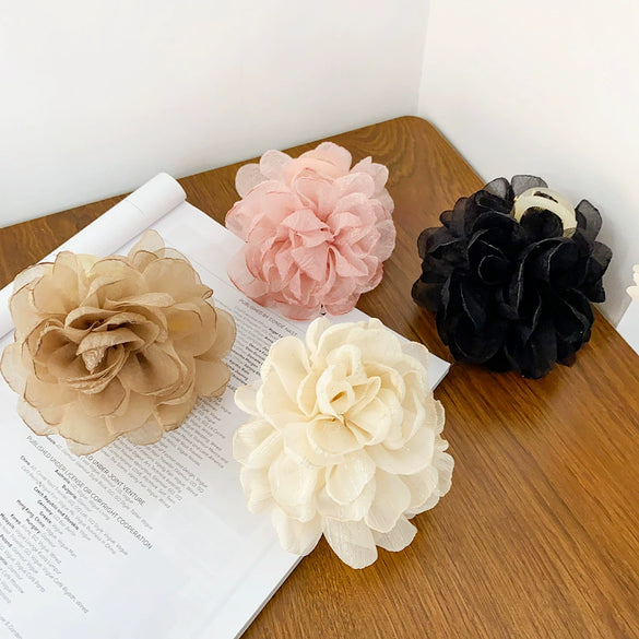 Wholesale Cloth Handmade Flower Hairclip For Girls