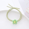 Wholesale Cloth Handmade Fresh Cute Style Flower Hair Rope High Elastic Girl Hair Band