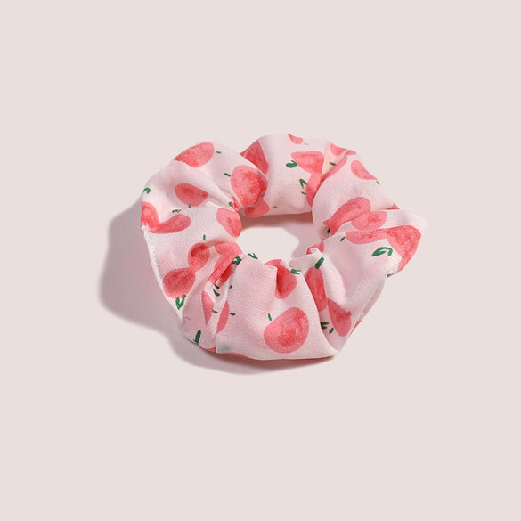 Wholesale Cloth Handmade Fresh Fruit Large Intestine Fat Sausage Hair Band Hair Rope Hair Accessories