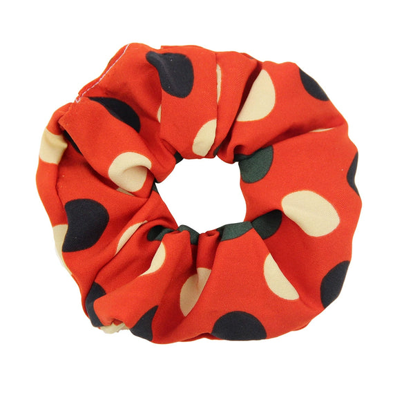 Wholesale Cloth Handmade Geometric Natural Style Big Round Point Large Intestine Ring Hair Ring For Girls
