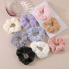 Wholesale Cloth Handmade High Elasticity Simple Geometric Plush Hair Band Hair Accessory