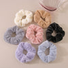 Wholesale Cloth Handmade High Elasticity Simple Geometric Plush Hair Band Hair Accessory