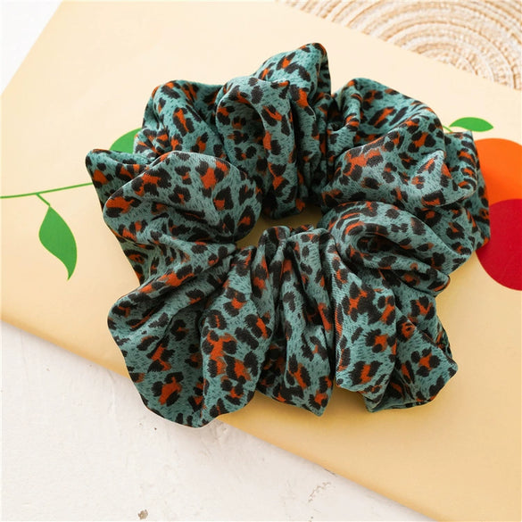 Wholesale Cloth Handmade Leopard Print Intestine Hair Band For Women Highend Fashion Hair Accessories