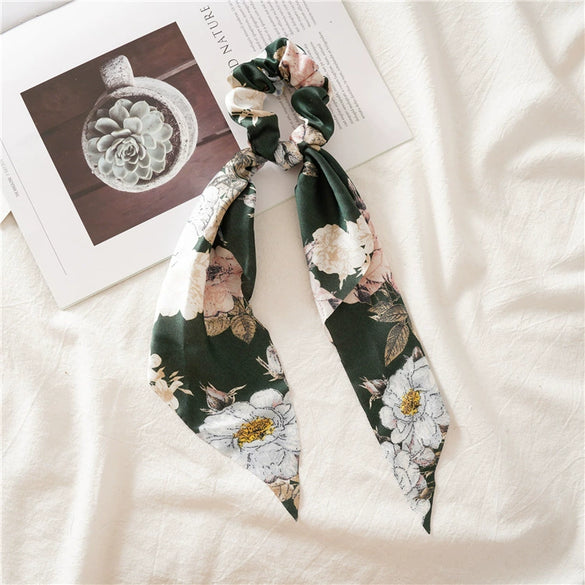 Wholesale Cloth Handmade Minimalist High Elasticity Triangle Streamer Hair Ring Women's Hair Accessories