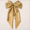 Wholesale Cloth Handmade Retro Ribbon Bow Spring Clip Hairpin For Women