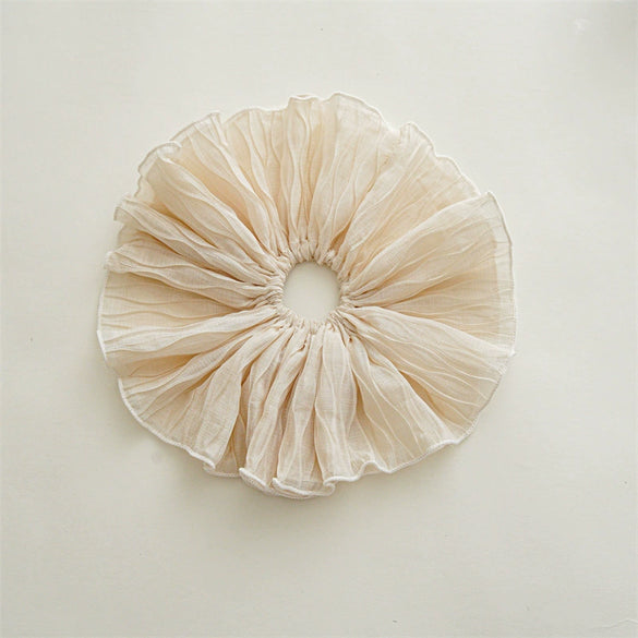 Wholesale Cloth Handmade Sweet High Elasticity Pleated Large Intestine Hair Ring Hair Accessories