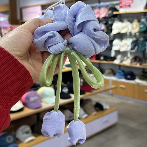 Wholesale Cloth Handmade Sweet Tulip Women's Hair Ring Head Rope