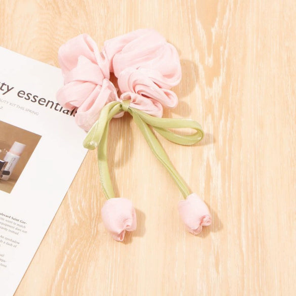 Wholesale Cloth Handmade Sweet Tulip Women's Hair Ring Head Rope