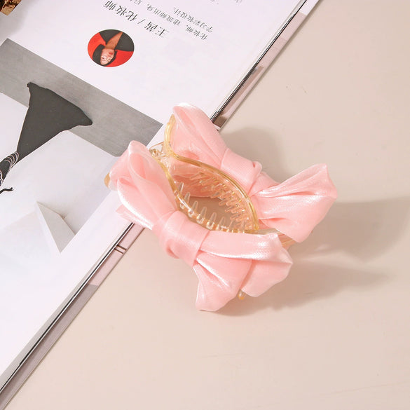 Wholesale Cloth Handmade Women's Mesh Bowknot Horsetail Clamp Hair Accessory