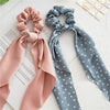 Wholesale Cloth Headwear Women's Hair Tie Ponytail Long Streamer Large Intestine Circle Floral Seiko Design
