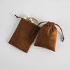 Wholesale Cloth Jewelry Bag Brown Corset Flannel Drawstring For Storage And Packaging