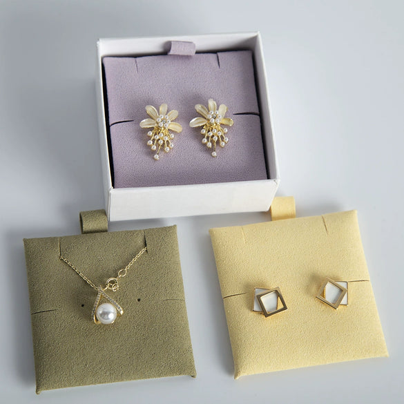 Wholesale Cloth Jewelry Bag Necklace Square Earrings