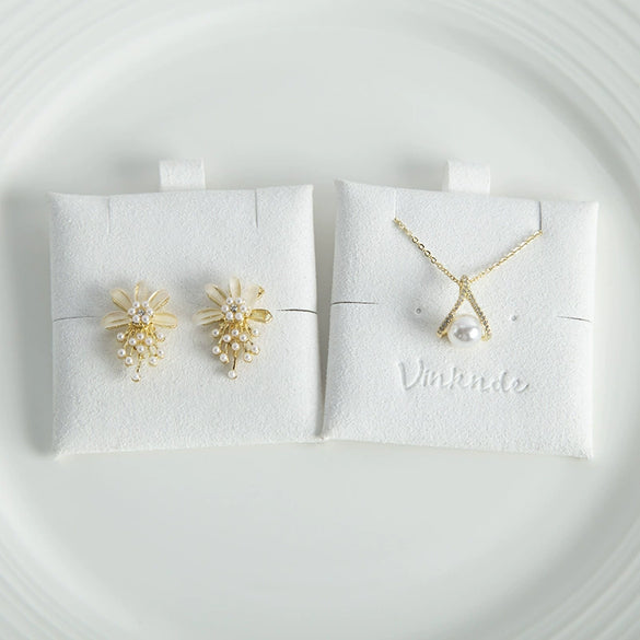 Wholesale Cloth Jewelry Bag Necklace Square Earrings