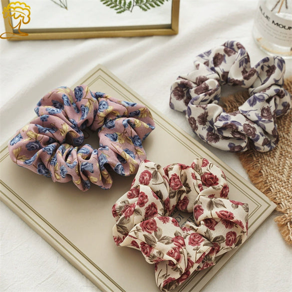 Wholesale Cloth Sweet High Elasticity Seiko Large Intestine Hair Ring Women's Ponytail Head Accessory
