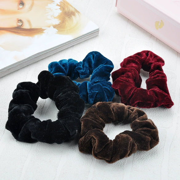Wholesale Cloth Velvet Hair Ties Pure Handmade Hair Accessories