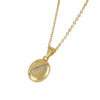 Wholesale Coffee Bean Clavicle Necklace Copper Goldplated Geometric Style O Word Chain