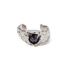 Wholesale Cold Style Light Luxury Titanium Steel 18K Gold Plated Ring For Women With Geometric Design And Electroplating Process Inlaid With Zircon