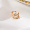 Wholesale Cold Style Personality Cross U Shaped Copper Ear Clips Electroplated For Women