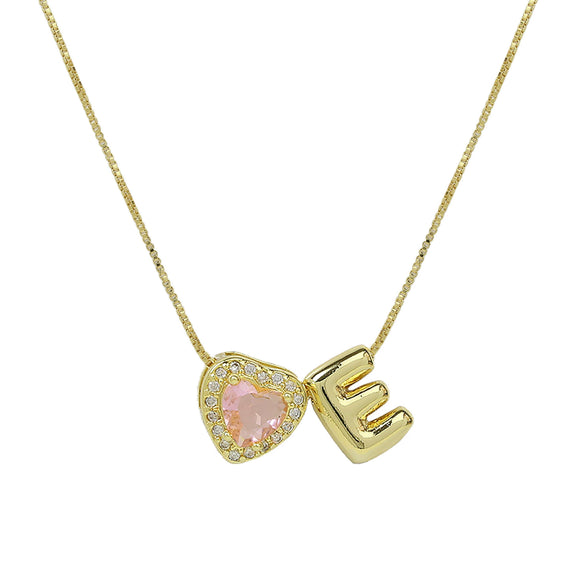 Wholesale Collarbone Necklace Copper Brass String Of Pearls Electroplating Letters Numbers Text Style For Women