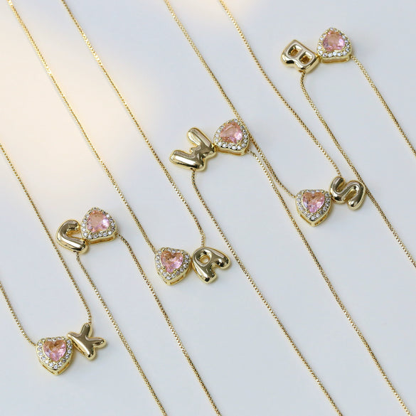 Wholesale Collarbone Necklace Copper Brass String Of Pearls Electroplating Letters Numbers Text Style For Women