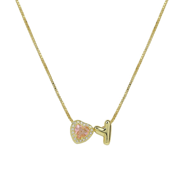 Wholesale Collarbone Necklace Copper Brass String Of Pearls Electroplating Letters Numbers Text Style For Women
