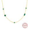 Wholesale Collarbone Necklace S925 Sterling Silver Geometric Style Environmental Protection Electroplated