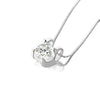 Wholesale Collarbone Necklace 925 Silver Geometric Pendant Electroplated
