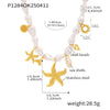 Wholesale Collarbone Necklace 316L Stainless Steel Shell Beads Geometric Light Luxury Electroplating Women