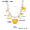 Wholesale Collarbone Necklace 316L Stainless Steel Shell Beads Geometric Light Luxury Electroplating Women