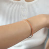 Wholesale Colorful Elastic Zircon Geometric Titanium Steel 18K Gold Electroplated Nonfading Women's Bracelet