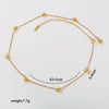 Wholesale Colorful Flower Star Fairy Style Electroplated Cross Chain Necklace For Women