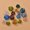 Wholesale Coloured Glaze Flower Beads Handpainted Diy Jewelry Accessories