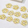 Wholesale Coloured Glaze Handmade Flower Beaded Jewelry With Baking Paint Design Necklace Bracelet Earrings
