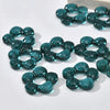 Wholesale Coloured Glaze Handmade Flower Beaded Jewelry With Baking Paint Design Necklace Bracelet Earrings