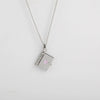 Wholesale Commemorative Photo Box Pendant Necklace Titanium Steel 18K Gold Plated Geometric Style