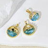Wholesale Commuter Pendant Necklace Copper Gold Plated Animal Zodiac Micropaved Dolphin Single Pendant With Micro Zircon