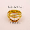 Wholesale Commuter Three Layer Ring Stainless Steel Geometric Electroplated