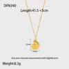 Wholesale Conch Pendant Stainless Steel 18K Gold Plated Necklace For Women Ocean Style Animal Zodiac Design