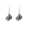 Wholesale Conch Sea Shell Earrings Golden Edge Geometric Style