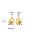Wholesale Conch Shell And Starfish Earrings Stainless Steel Copper Gold Geometric Electroplated Unisex