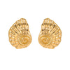 Wholesale Conch Stainless Steel Earrings With Geometric Design And Electroplating Fashion Style
