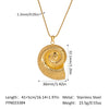 Wholesale Conch Starfish Pendant Necklace In Stainless Steel With Pvd Furnace Vacuum Real Gold Plating For Women Simple And Fashionable O Word Chain