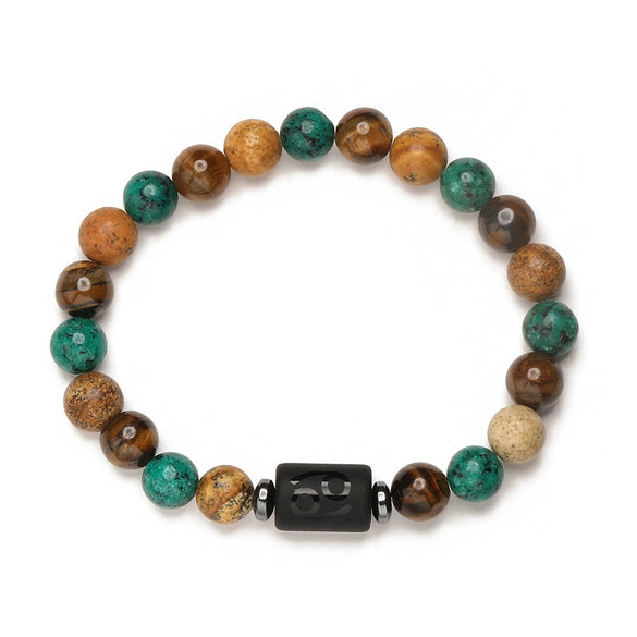 Wholesale Constellation Agate Elastic Handmade Bracelet