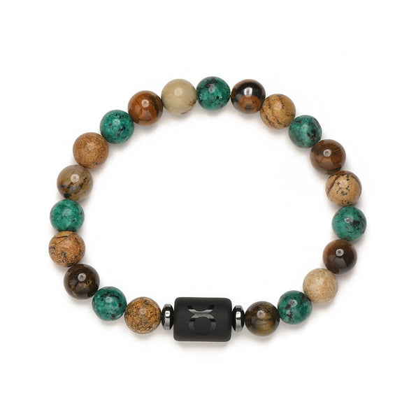 Wholesale Constellation Agate Elastic Handmade Bracelet