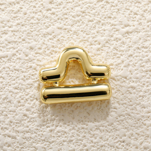 Wholesale Constellation Copper Gold Plated Fashion Necklace Pendant Diy Accessories