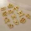 Wholesale Constellation Copper Gold Plated Fashion Necklace Pendant Diy Accessories